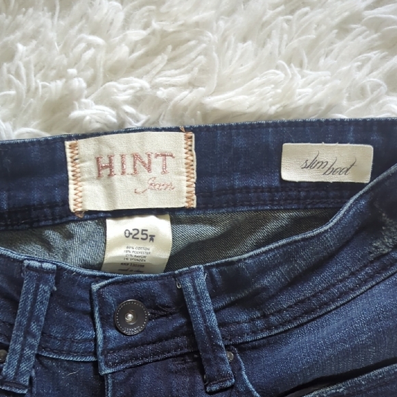 Hint Rhinestone/Stud Slim Boot Jeans - Picture 3 of 5